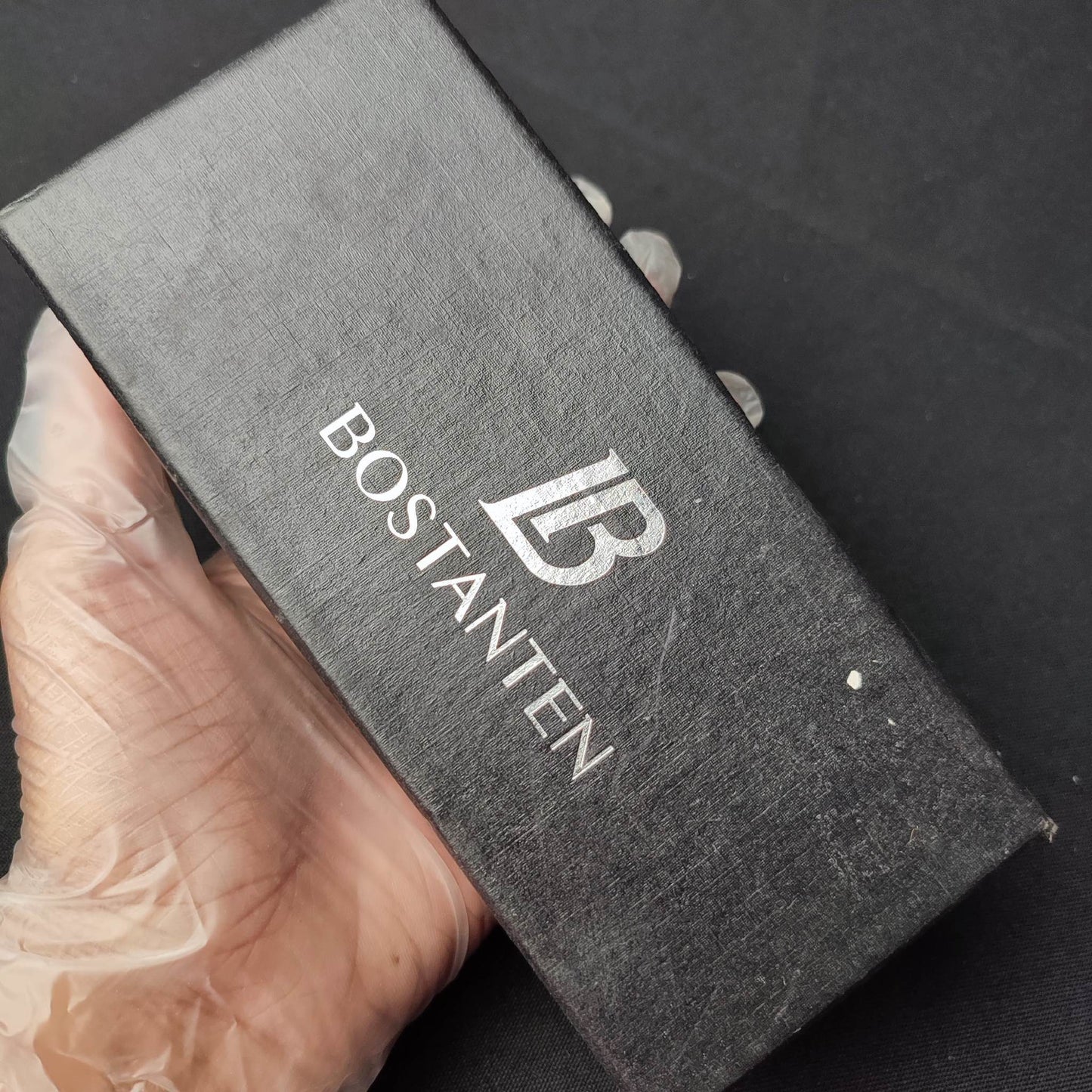 Bostanten Leather Analog Watch W/Box - Black Strap