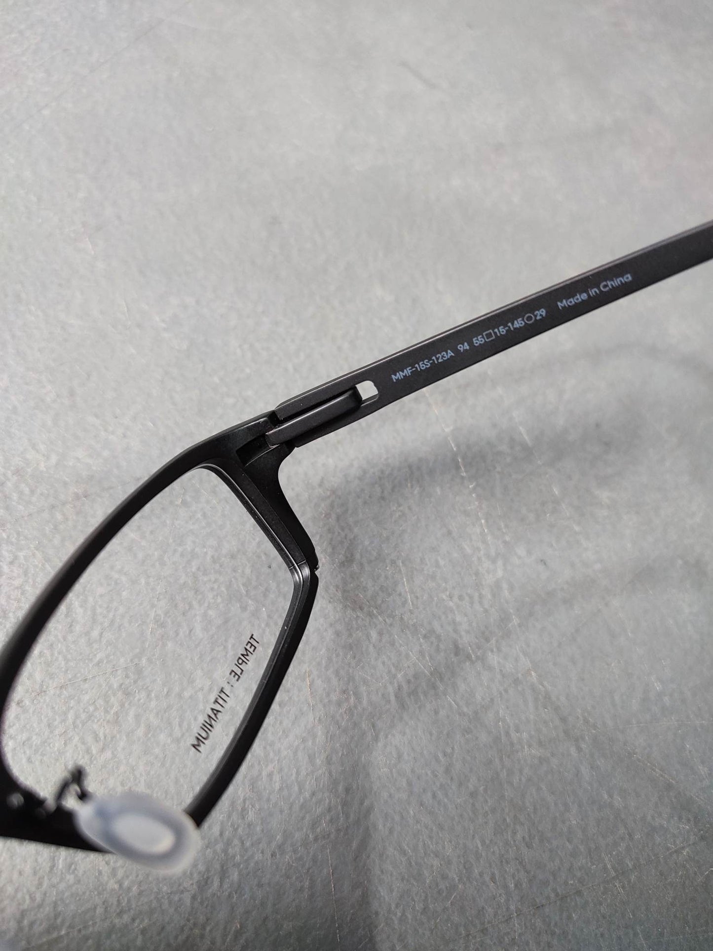 Plastic Frame JINS Black (AMMF15S123A94) Eyeglass