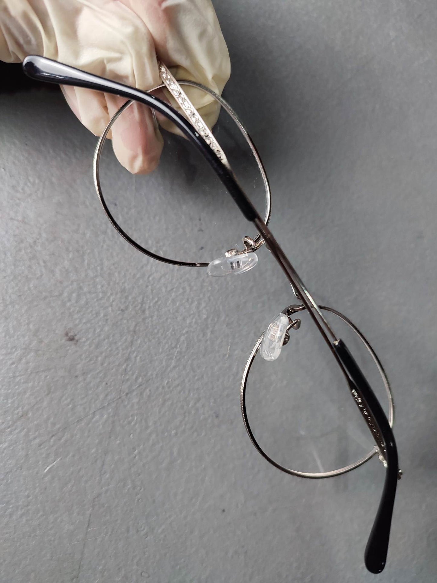 Stainless Steel Frame JINS Silver/Black (MMF-15S-054E) Eyeglass