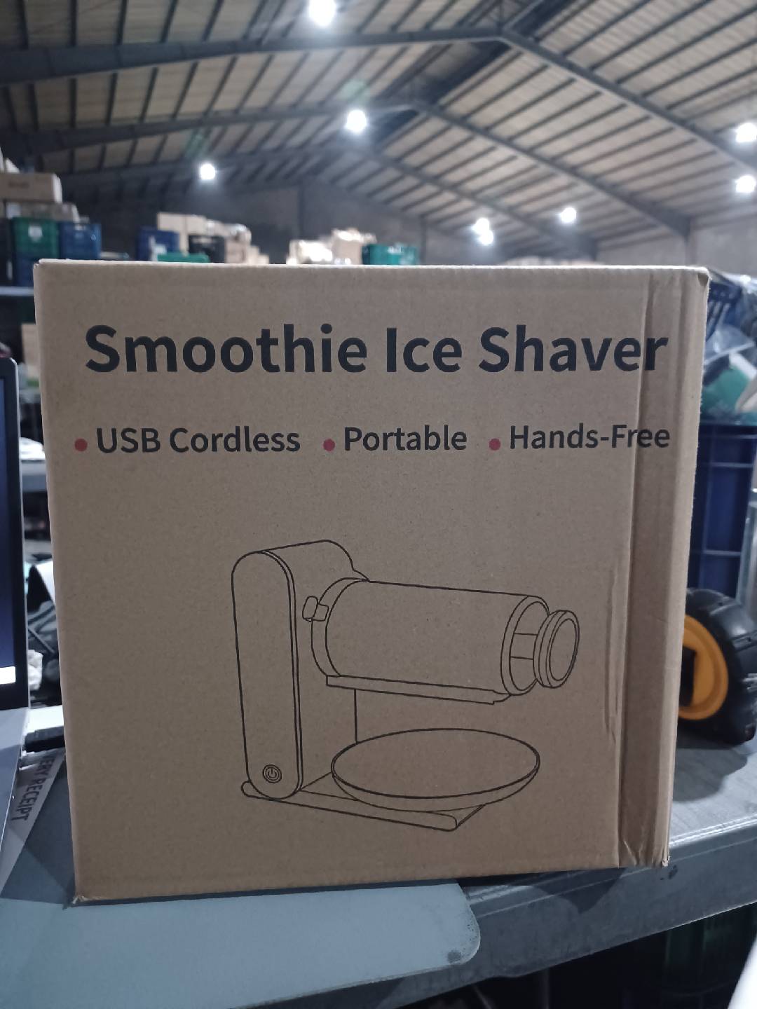 USB Cordless Portable Smoothie Ice Shaver Hands-Free