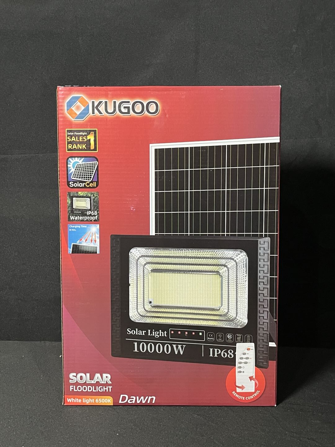 Kugoo Solar Floodlight 10000 Watts with Remote Control (White Light 6500K) LED-02