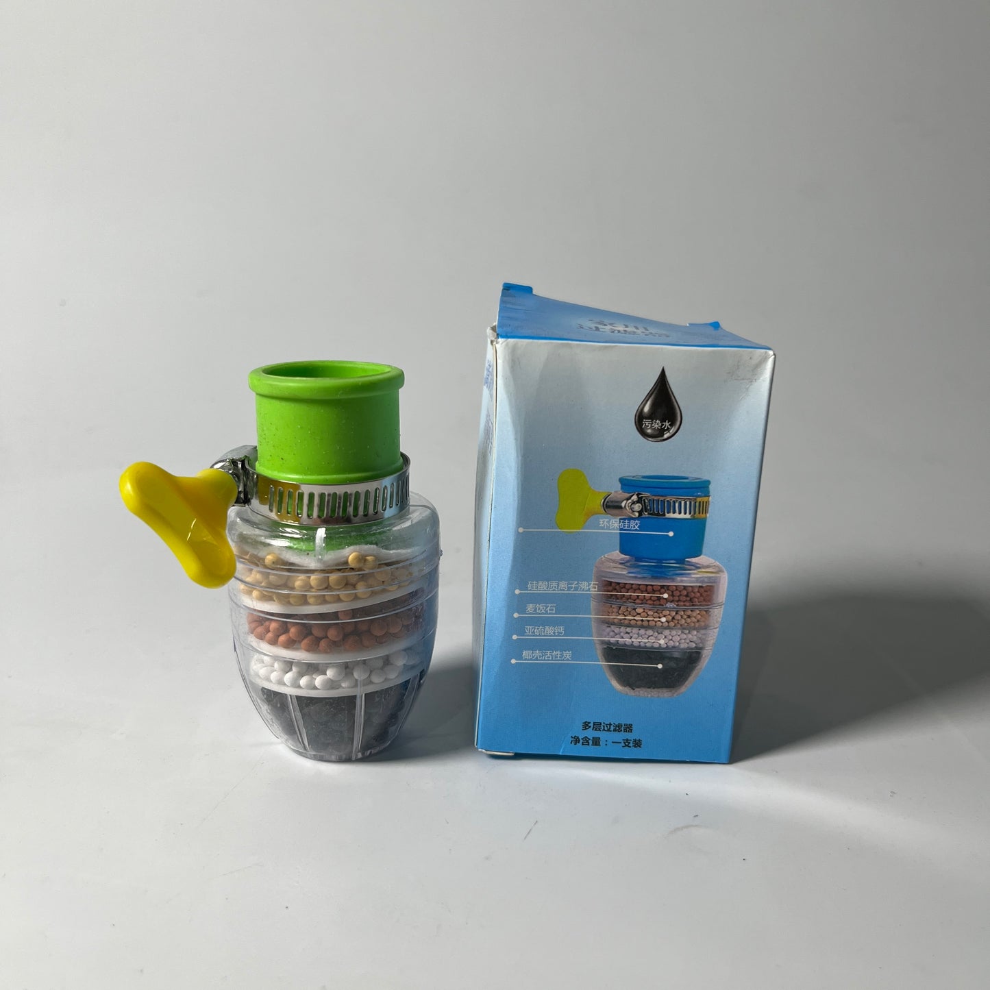 Drip Filter Clear and Transparent Water Faucet Filter with Clamp