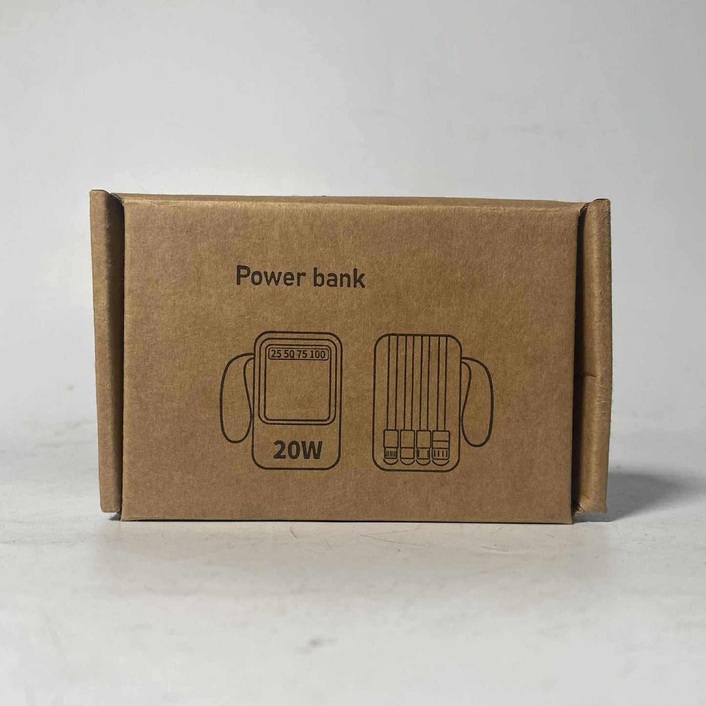 20w Portable Mini Digital Power Bank 4 in 1 20000mAh KC15
