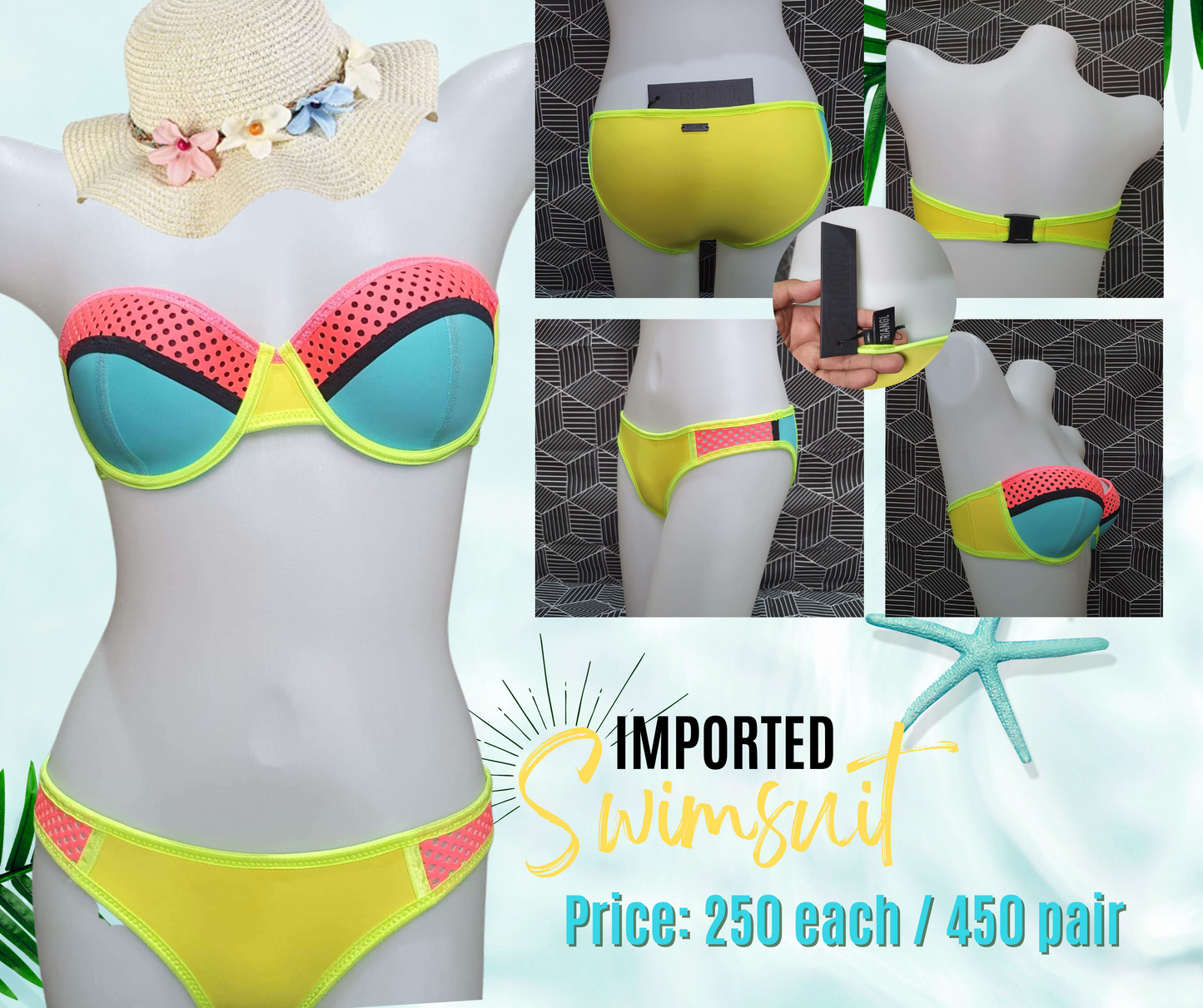 Authentic Australian Triangl Swimwear Swimsuit - Bowie - Passion Pop-Top