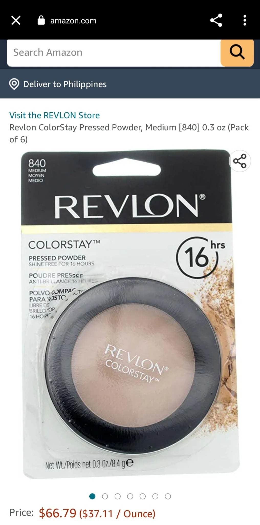 (008015-03) Revlon ColorStay Pressed Powder 8.4g 830 Light/Medium - International Mall Pull-out