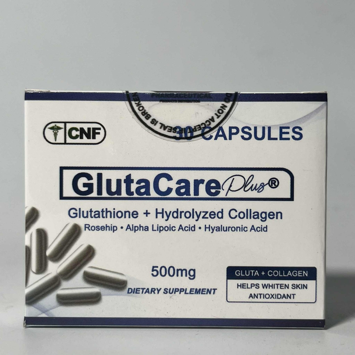 CNF Glutacare Plus 30s (500mg) - 30 Capsules