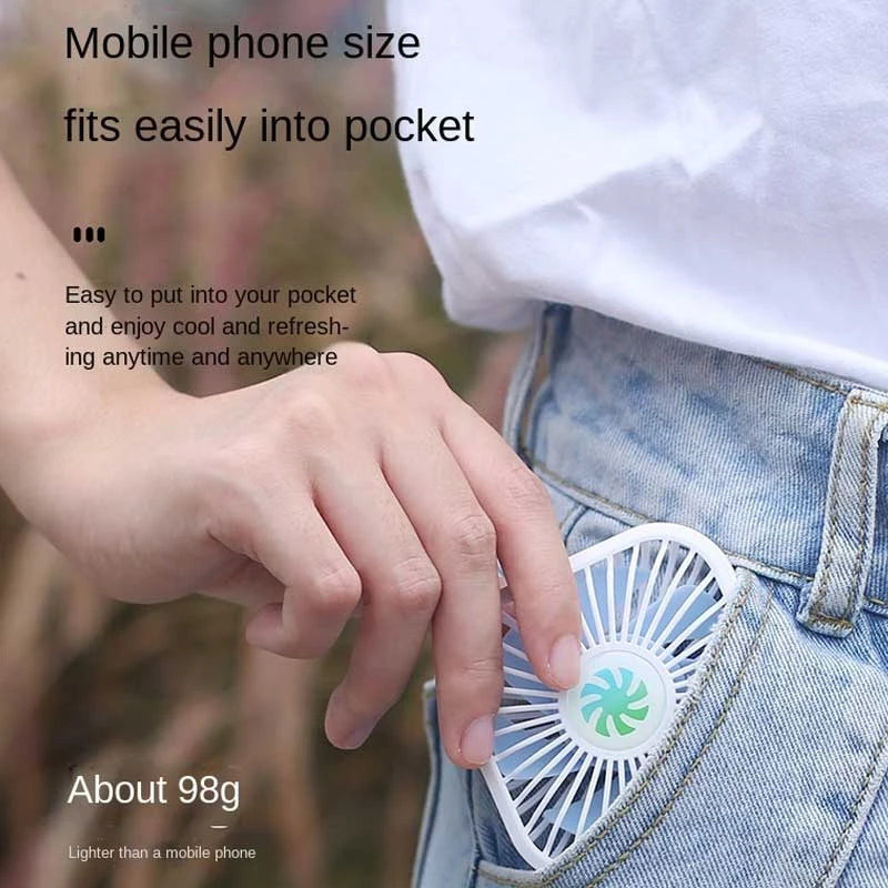 Holding Fan Mini Portable Hanging Neck Fan (Assorted Color)