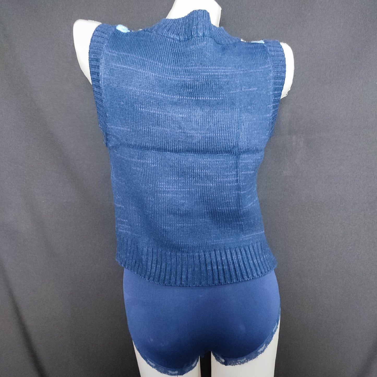 (ZYXGF)Vintage Plaid V-Neck Sleeveless Knitted Vest