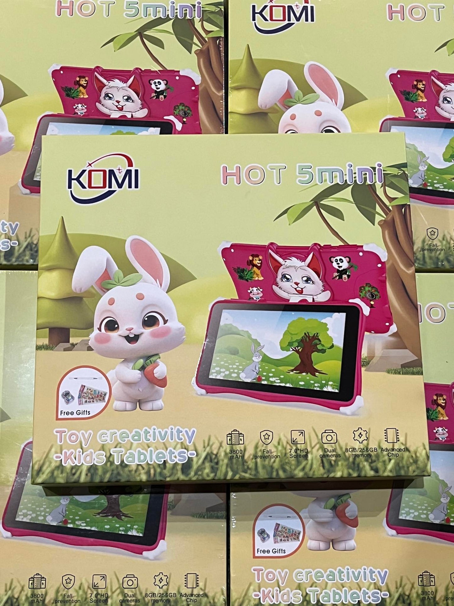 Komi HOT 5mini Toy Creativity Kids Tablet 8gb/256gb Android 13 7.0" HD Screen