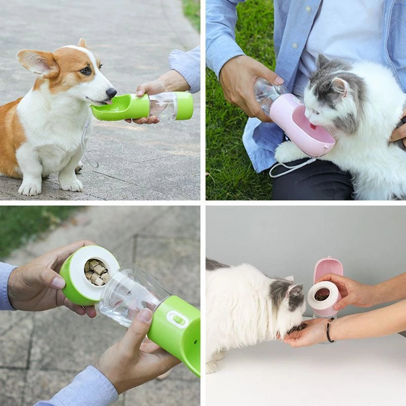 Pet Water Cup - Half Food and Hafl Water