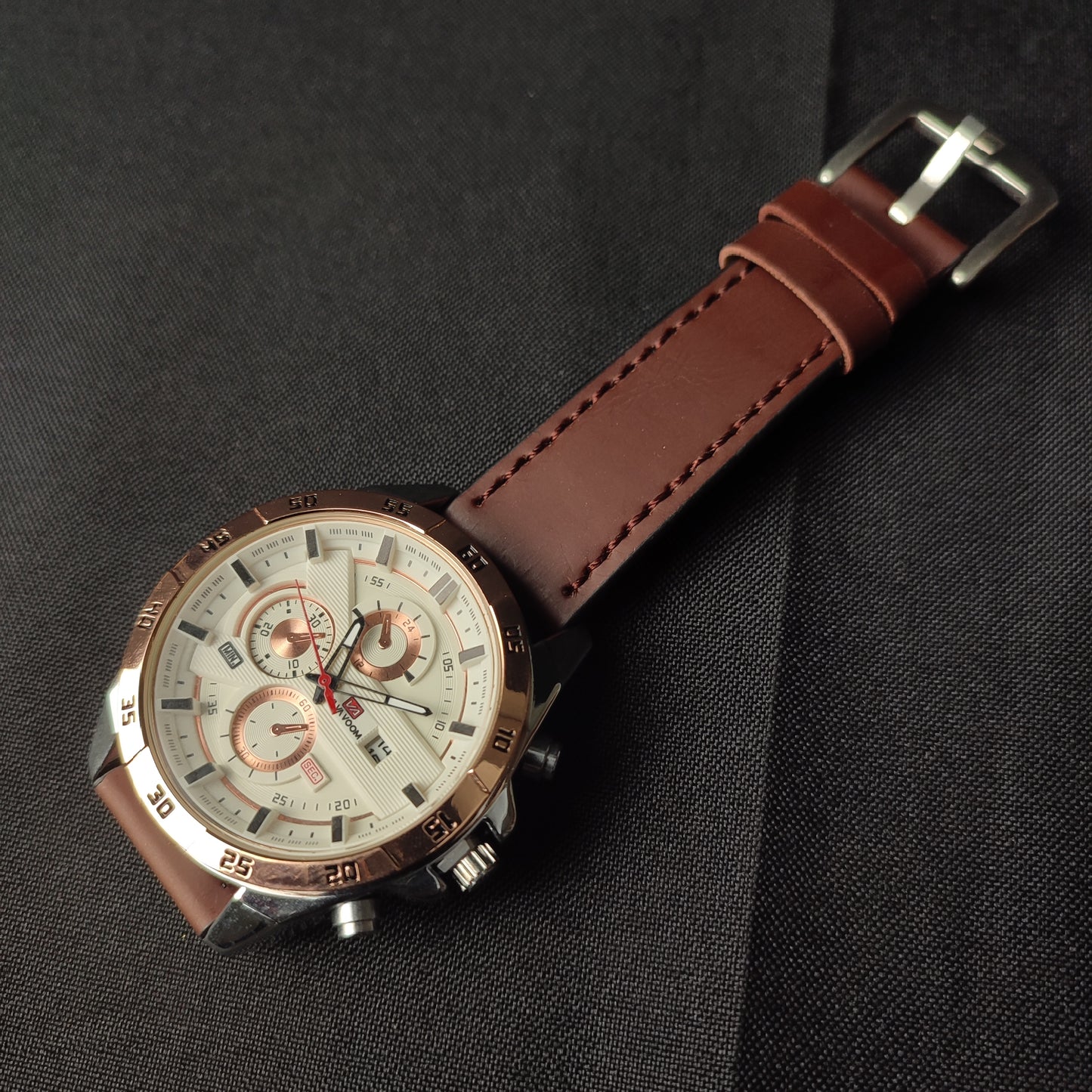 (VRPTP)Vava VOOM Men 's Watches 100% Original Chronograf Watches Men Quartz A