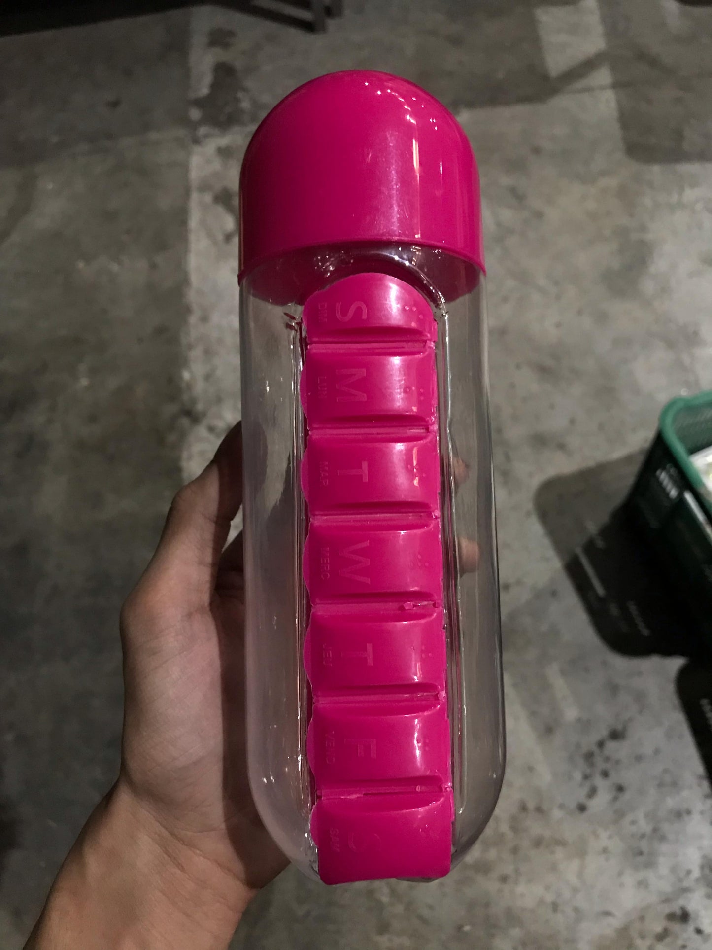 Weekly Medicine Organizer Water Tumbler