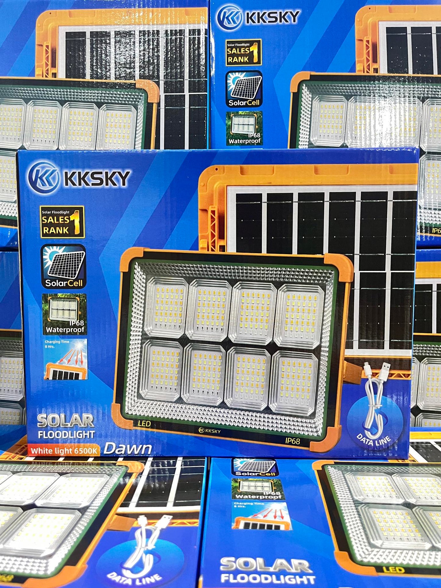 KKSKY Solar Floodlight Emergency Light (White Light 6500K)