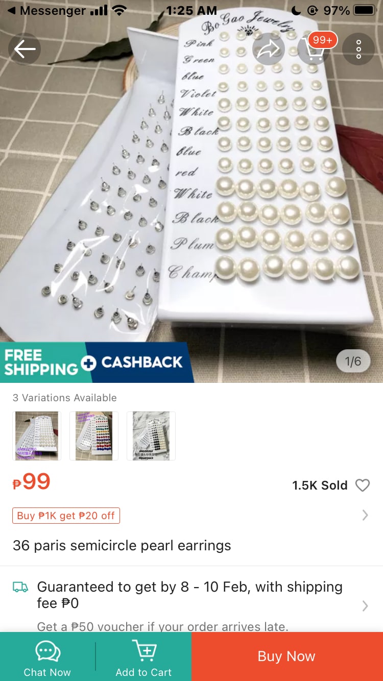 Osna Jewelry 36 Pairs Pearl Earrings