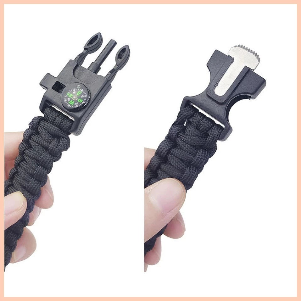 Survival Paracord Bracelet Outdoor Camping Hiking Bracelet