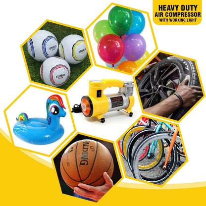 Cyclone Heavy Duty Air Compresssor with Working Light (AC+Pro 12v, 150Psi, 35Lpm)