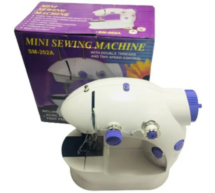 [A1-951] Mini Sewing Machine with Double Threads & 2-speed Control SM-202A