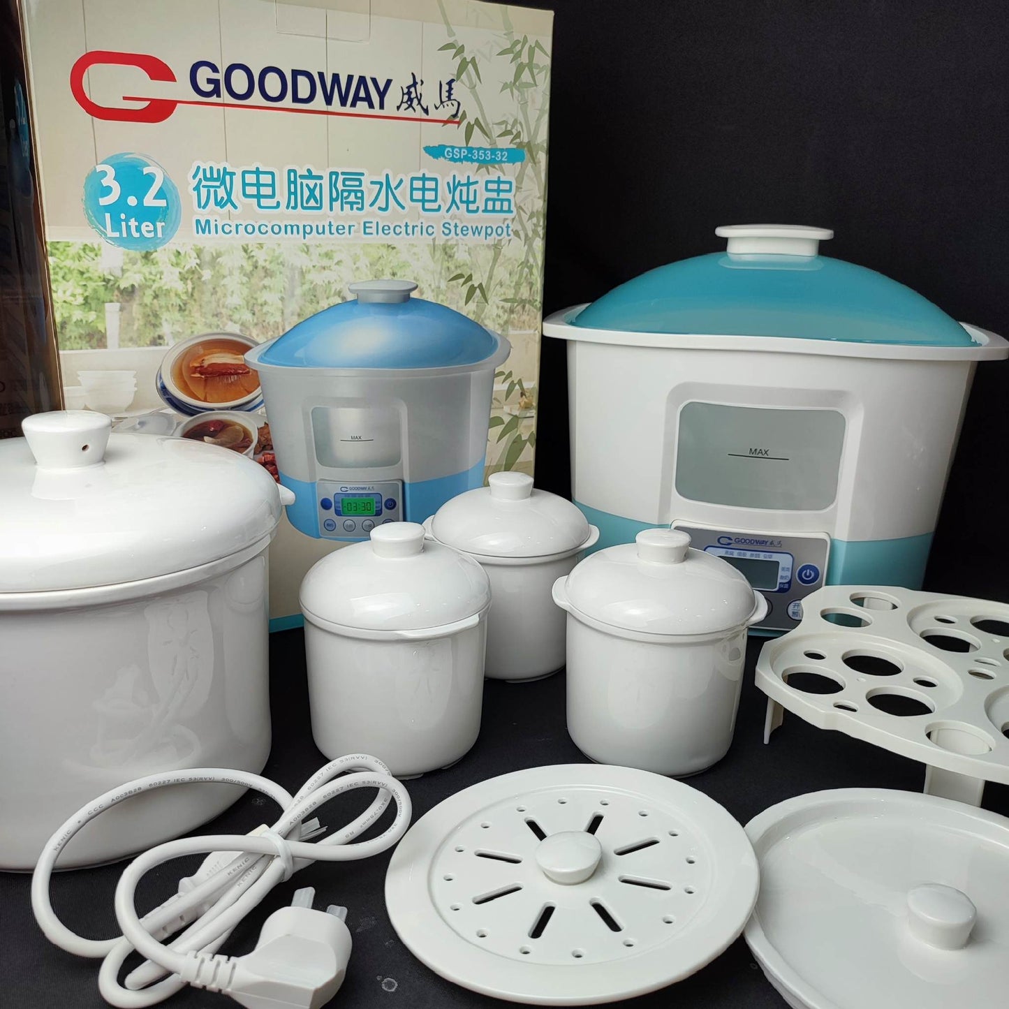 Goodway Microcomputer Electric Stewpot 3.2 Liters (GSP-353-32) - International Mall PUll-out