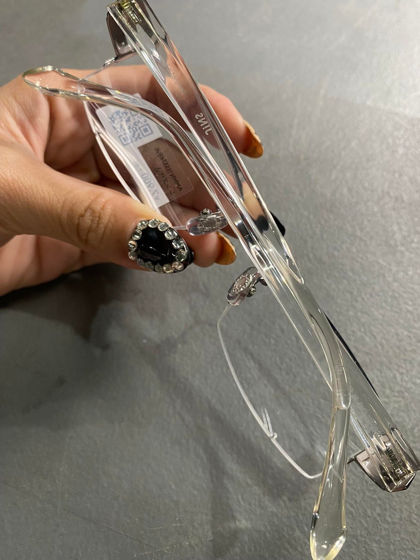 Metal Frame Eyeglass JINS Silver (AMMN15S574B96)