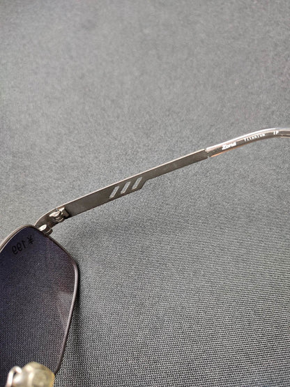 Metal Zona Titanium Silver (ZN9012)-(Size:60-16-135) Sunglass