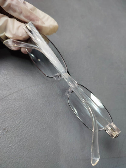Plastic Frame JINS Transparent/Silver (MMF-15S 573F96) Eyeglass