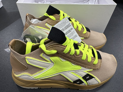 Reebok Brown/Yellow Green Rubber Shoes BOLTON SOCK VB LO Unisex (FU7551) - Phase-out Model