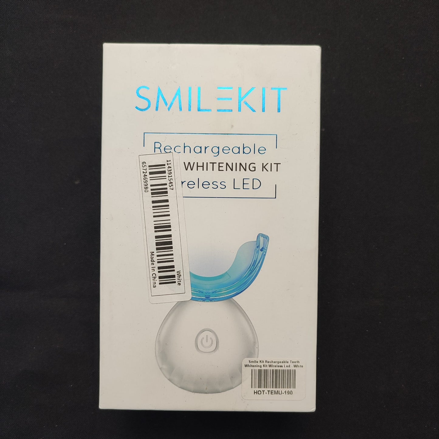 Smile Kit Rechargeable Teeth Whitening Kit Wireless Led - White