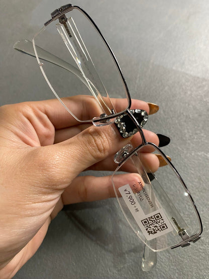 Metal Frame Eyeglass JINS Silver (AMMN15S574B96)