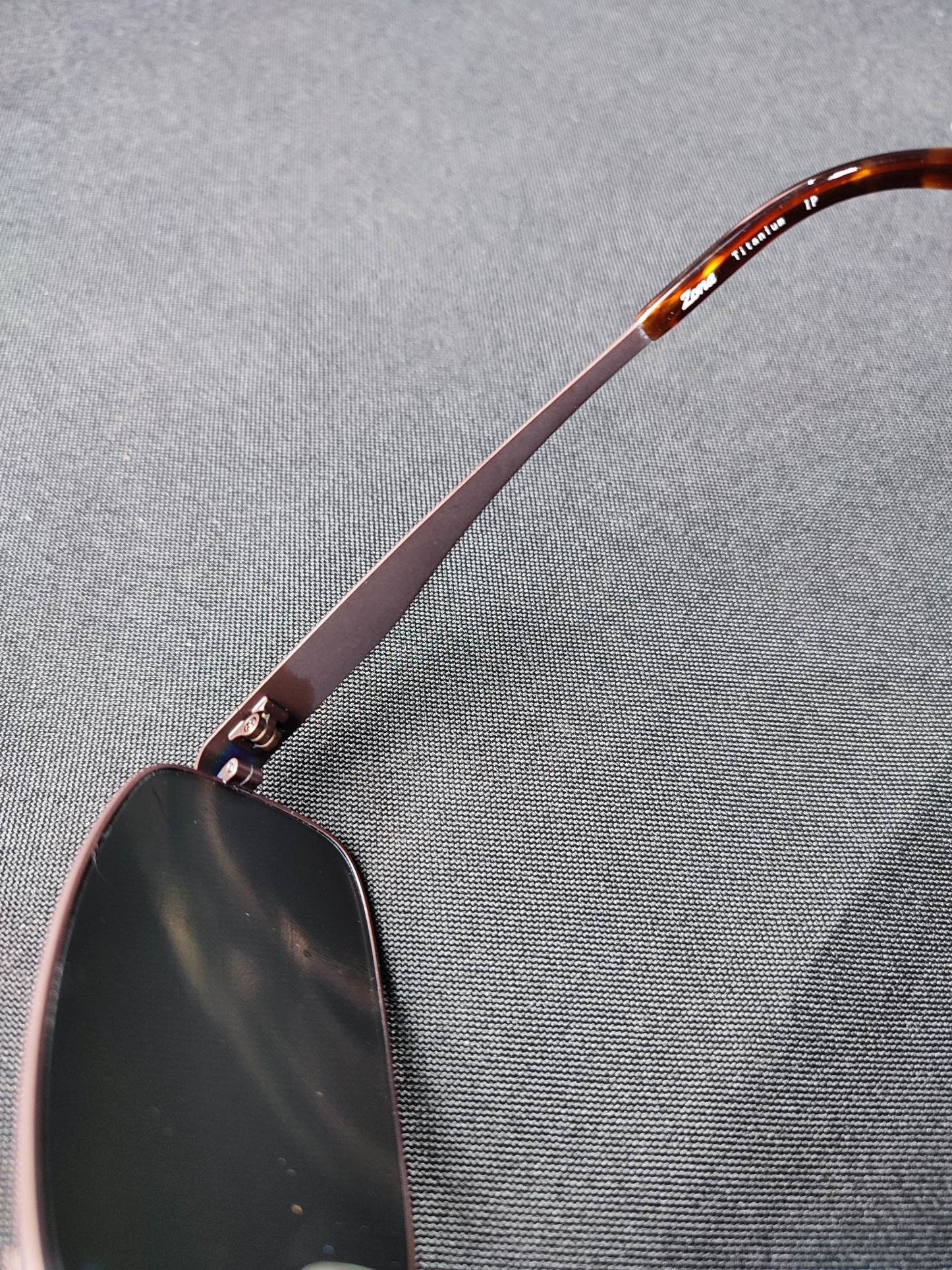 Metal Zona Titanium Rose Gold,Brown (ZN9014)-(Size:64-14-135) Sunglass