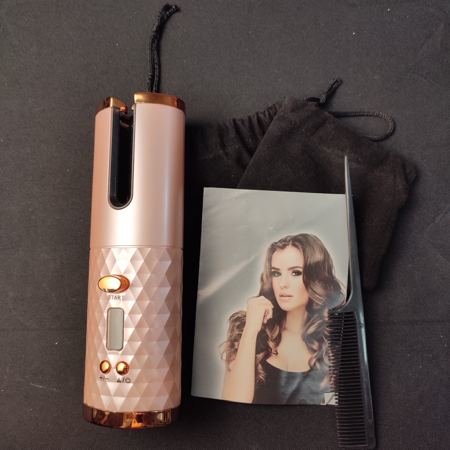 YX-801 Cordless Automatic Curler - Pink