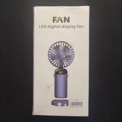 N15 Fan LED Digital Display Fan - A3/Blue