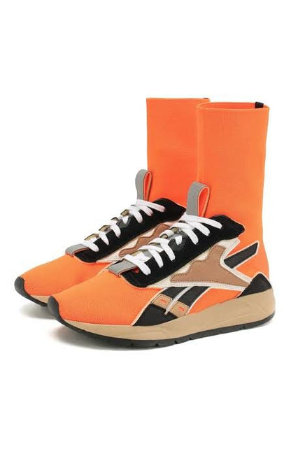 Reebok Orange High Cut Rubber Shoes Bolton Sock VB Unisex (DV9897) - Phase-out Model