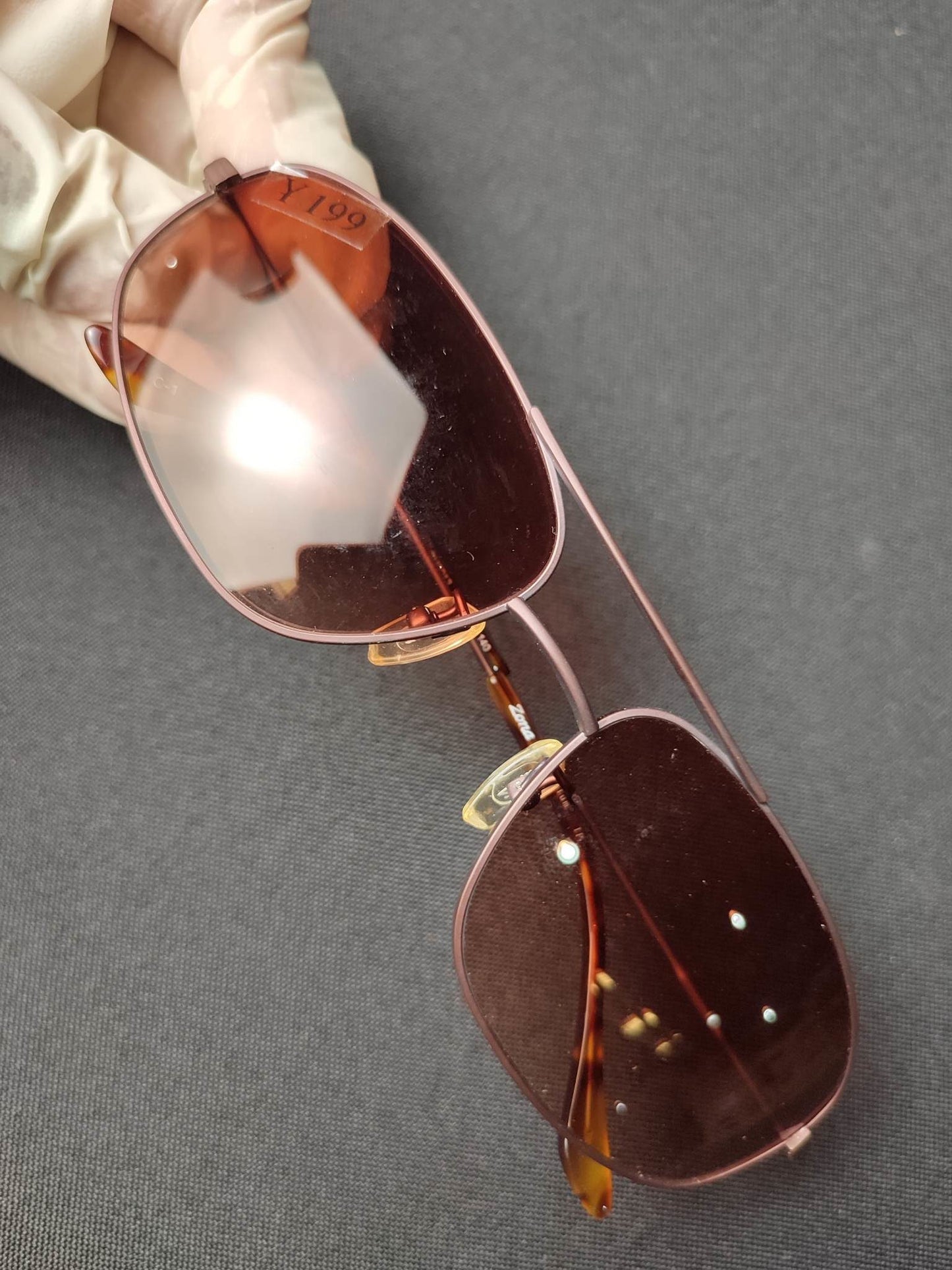 Metal Zona Titanium Bronze (ZN9013)-(Size:61-16-140) Sunglass