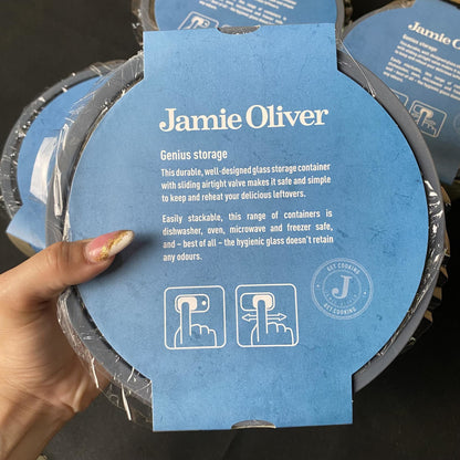 Jamie Oliver Glass Storage Round - 1550ml