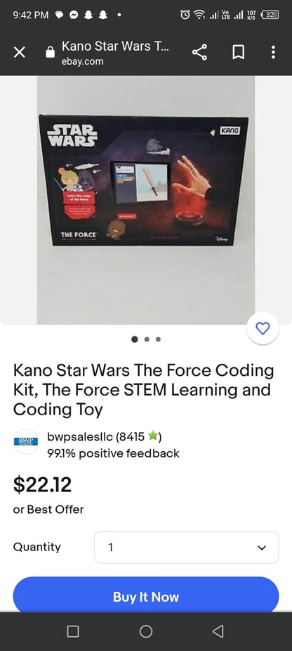 Kano Star Wars The Force Coding Kit - Amazon Pull-out