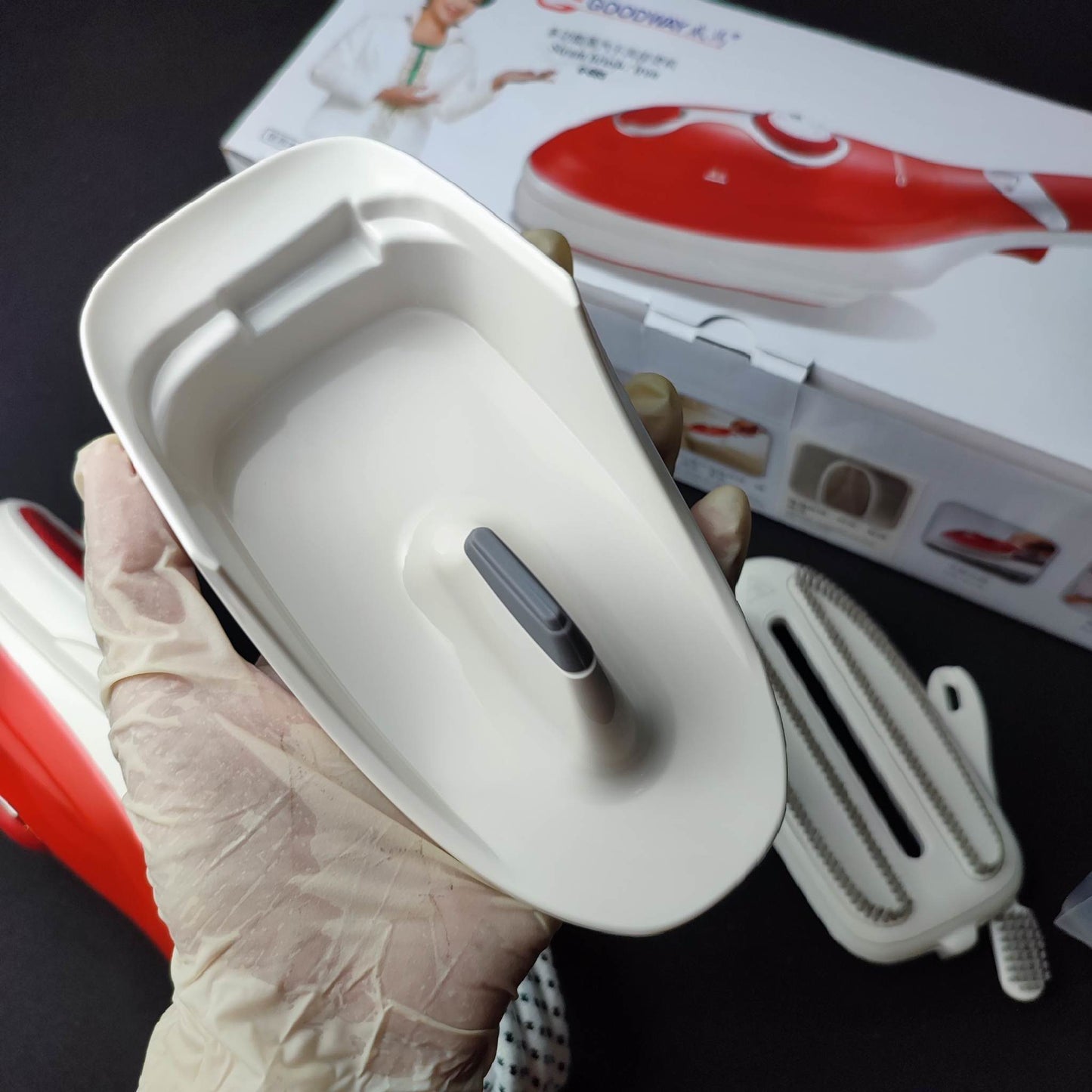 Goodway Steam Brush/Iron Combo Red (G-665-R) - International Mall PUll-out