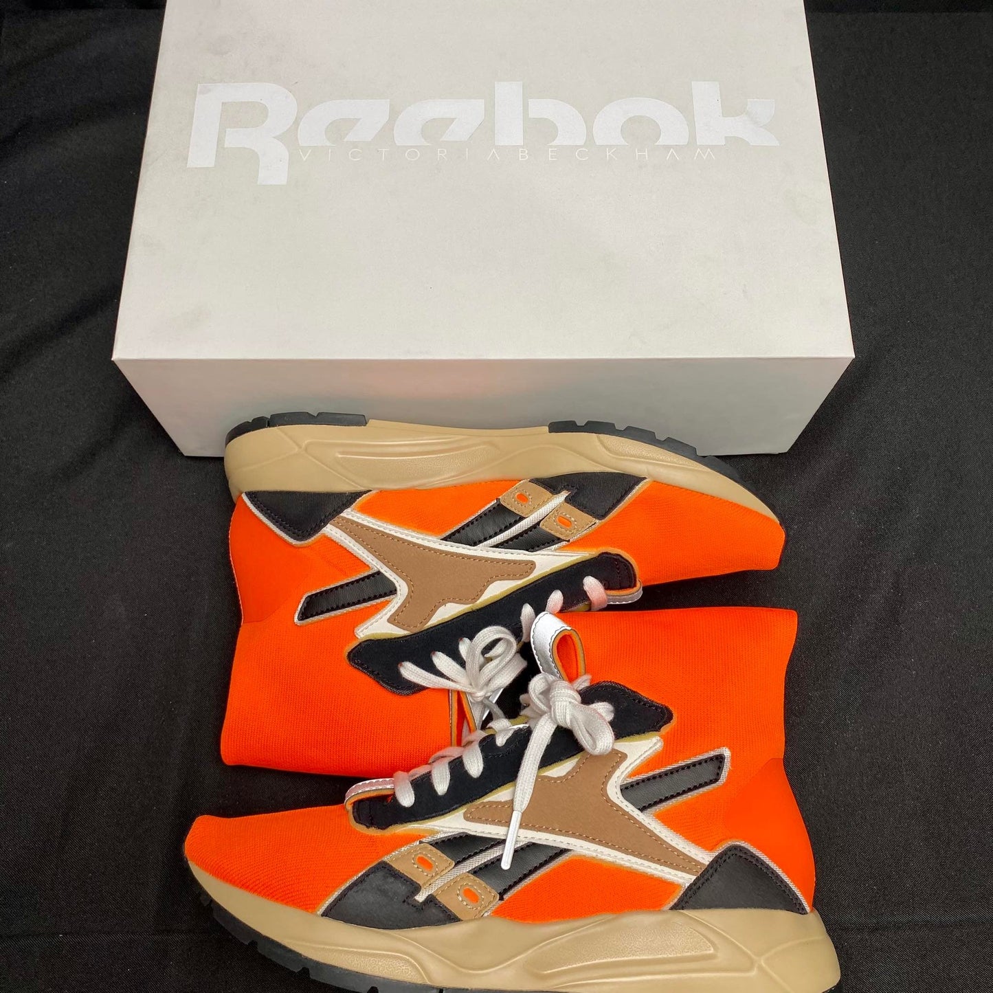 Reebok Orange High Cut Rubber Shoes Bolton Sock VB Unisex (DV9897) - Phase-out Model