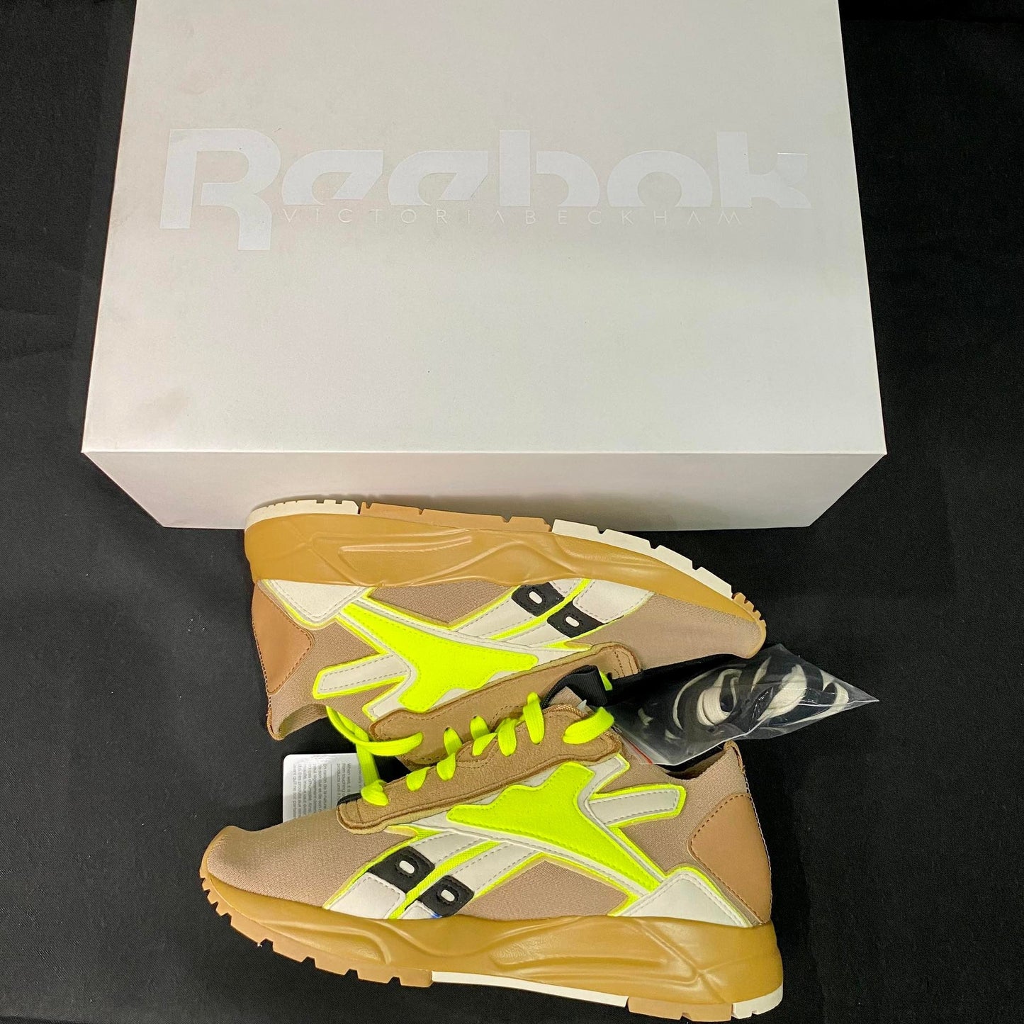 Reebok Brown/Yellow Green Rubber Shoes BOLTON SOCK VB LO Unisex (FU7551) - Phase-out Model