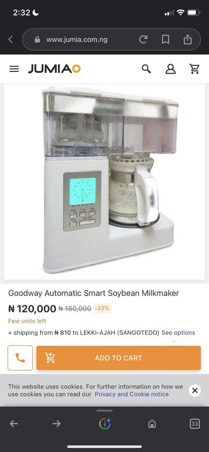 Goodway Upgraded Automatic Smart Intelligent Soya Milk Maker (GSM-168) - International Mall PUll-out