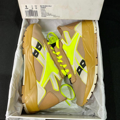 Reebok Brown/Yellow Green Rubber Shoes BOLTON SOCK VB LO Unisex (FU7551) - Phase-out Model