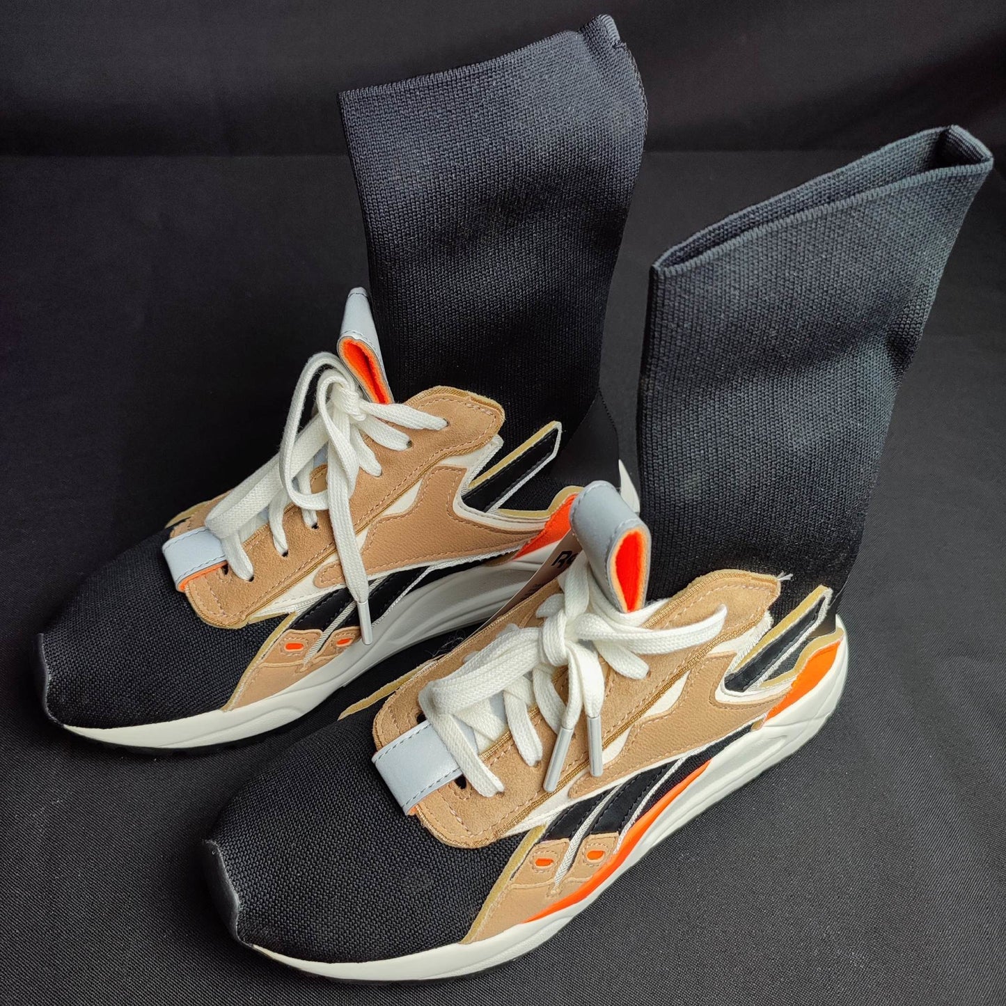 Reebok Brown/Orange Rubber Shoes Bolton Sock VB Unisex (DV9895) - Phase-out Model