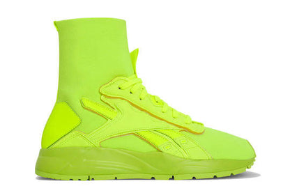 Reebok Yellow Green High Rubber Shoes BOLTON SOCK VB Unisex (FU7522) - Phase-out Model