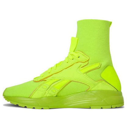 Reebok Yellow Green High Rubber Shoes BOLTON SOCK VB Unisex (FU7522) - Phase-out Model