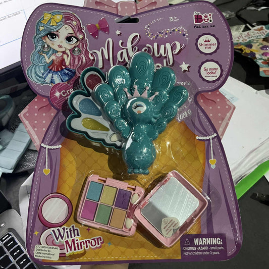 Bei bei ke Makeup Angel Shimmer Me Makeup Set with Mirror (Peacock) - No. X1B079