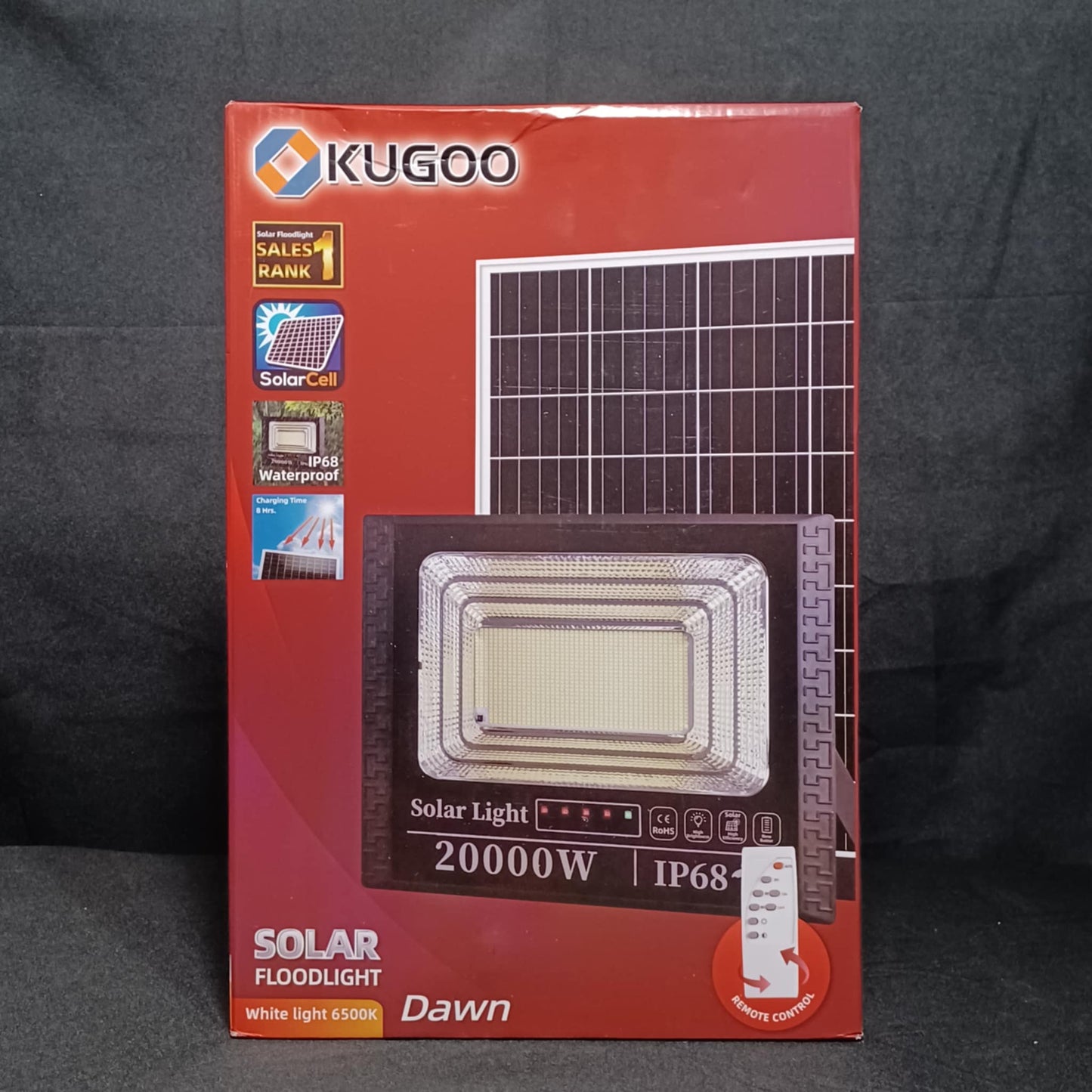 Kugoo Solar Streetlight 20000 Watts with Remote Control (White Light 6500K) LED-07