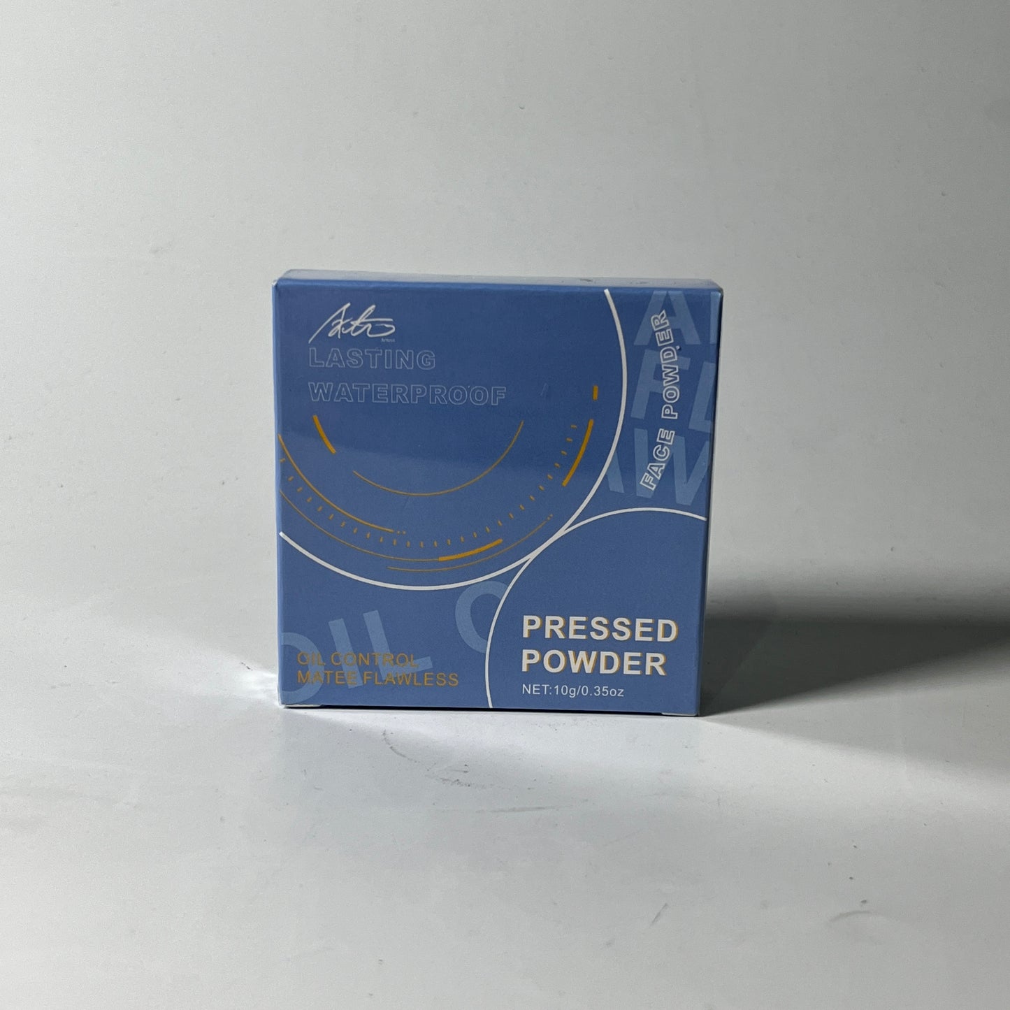 Face Powder Lasting Waterproof Oil Control Matte Flawless Pressed Powder (#02 Natural Beige) 10g