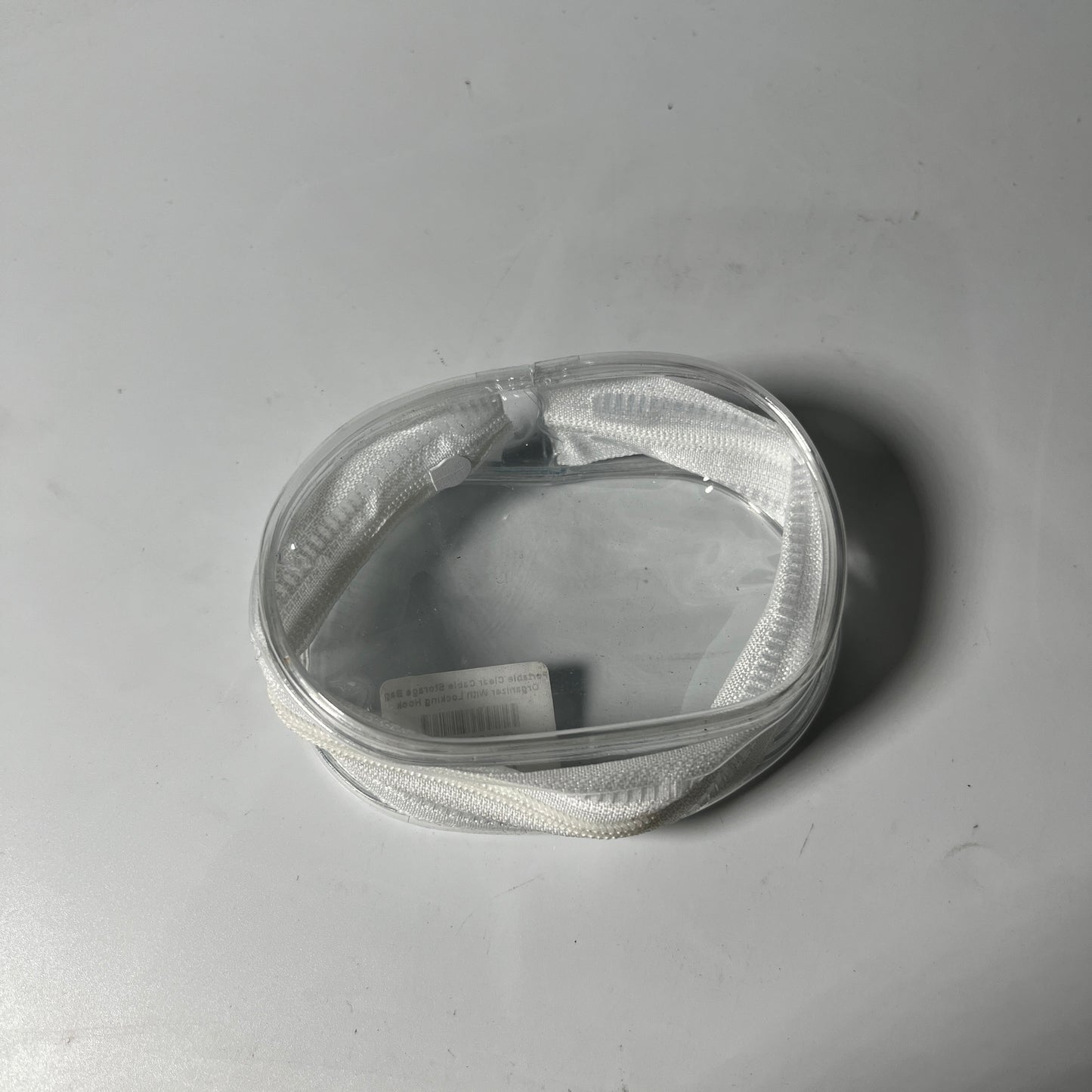 Portable Clear Cable Storage Bag Organizer With Locking Hook