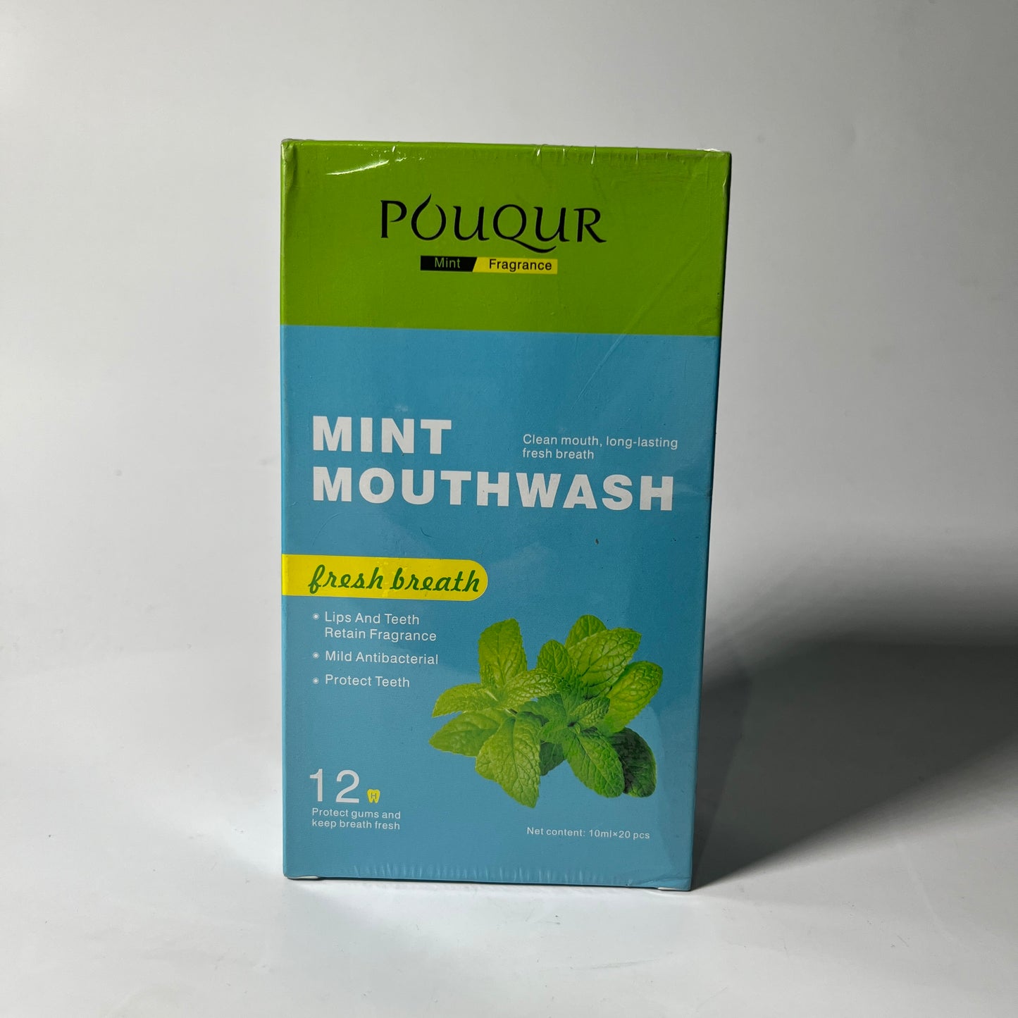 Pouqur Mouthwash Cleansing Oral Care Disposable 10ml - 20pcs