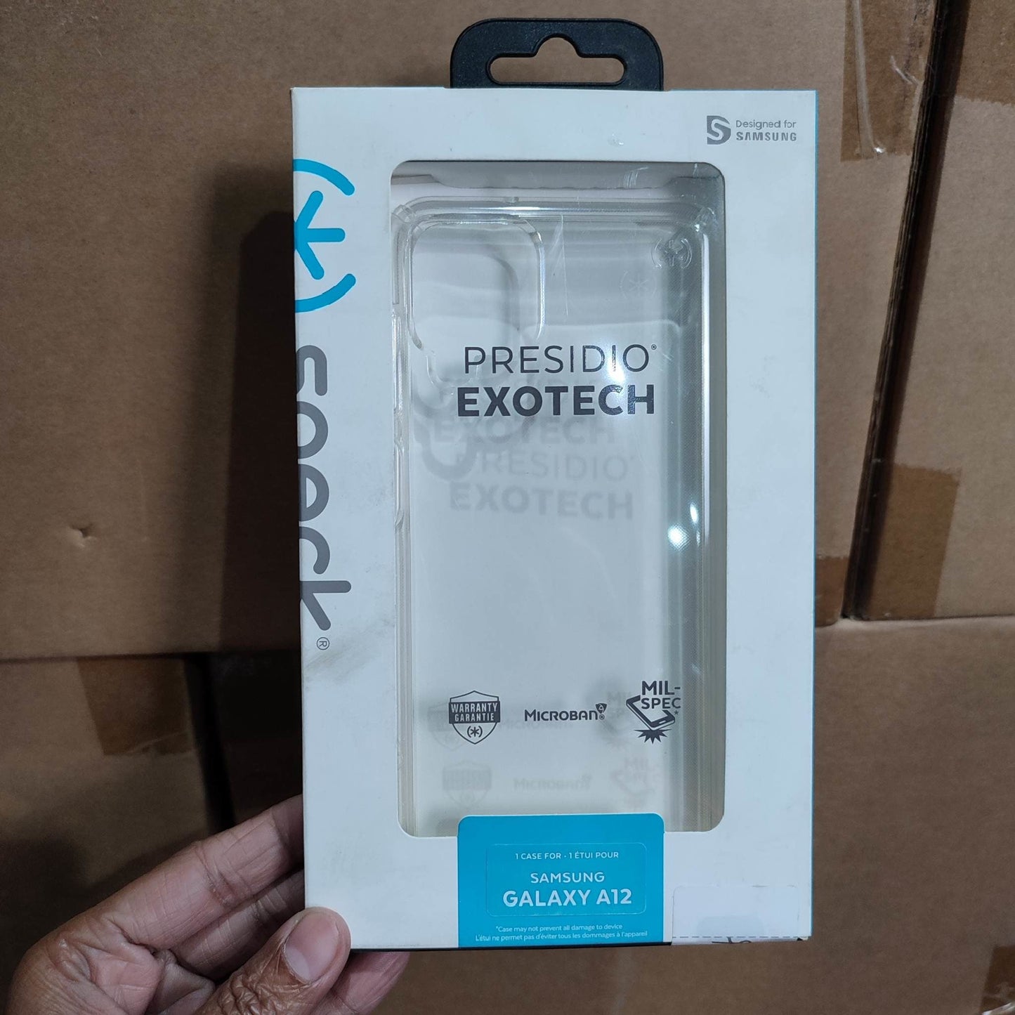 SPECK (UNIT: SAMSUNG GALAXY A12 COLOR: PRESIDIO EXOTECH TRANSPARENT)