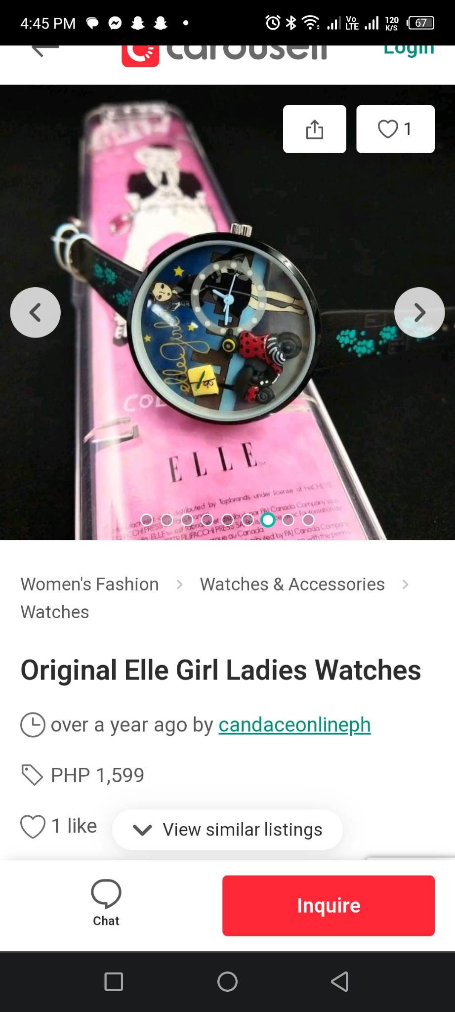 Girl Elle Watch Black Elle Girl(GW40034P01X)